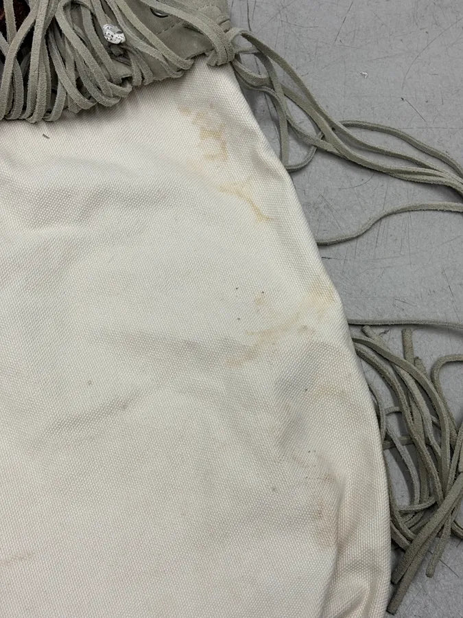 2010s Ralph Lauren Cream Fringe Shell Shoulder Bag KWrgMpF 9