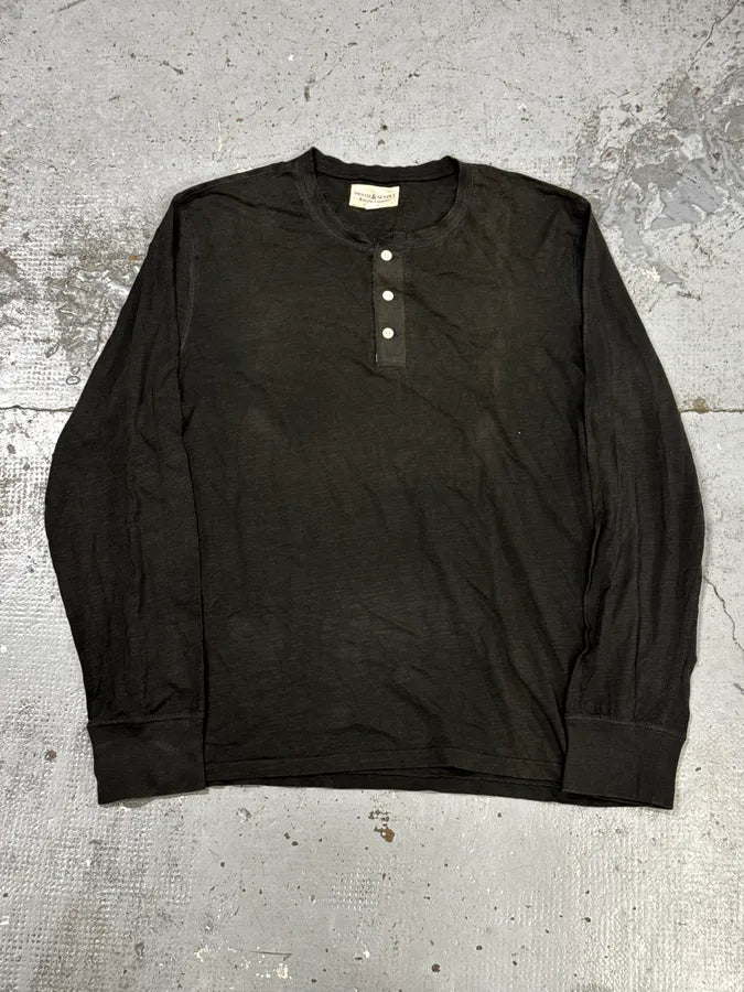 2000s Ralph Lauren Dark Brown America Henley Longsleeve wnlpuLh 2