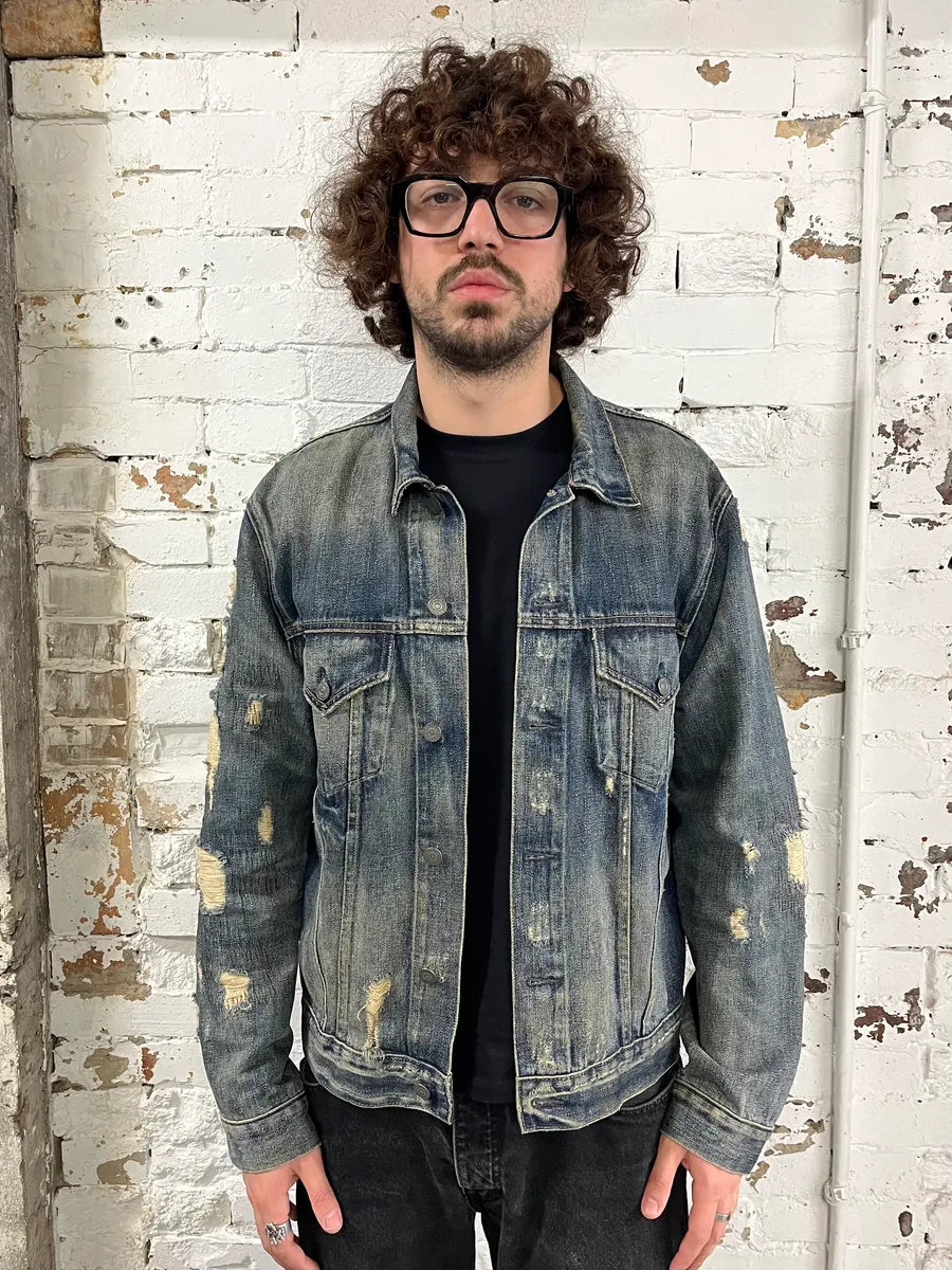 2000s Ralph Lauren Denim & Supply Blue Distressed Denim Jacket ZcEVUje 1