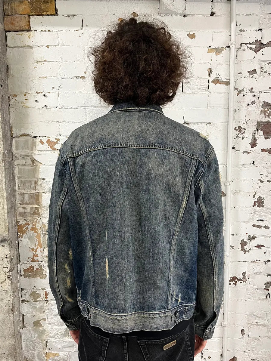 2000s Ralph Lauren Denim & Supply Blue Distressed Denim Jacket ZcEVUje 2