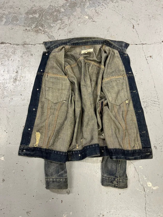 2000s Ralph Lauren Denim & Supply Blue Distressed Denim Jacket ZcEVUje 8