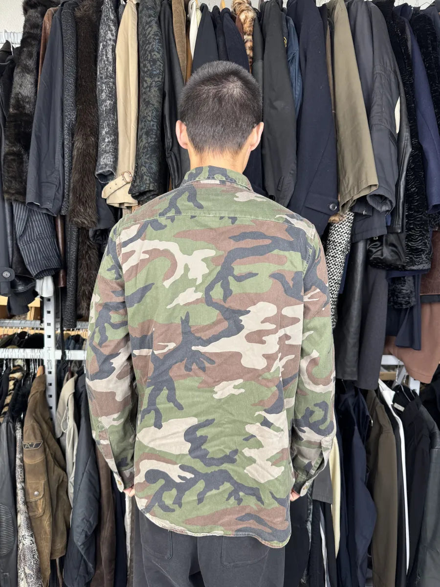 2000s Ralph Lauren Denim & Supply Camo Green Shirt ZiGYDmi 2