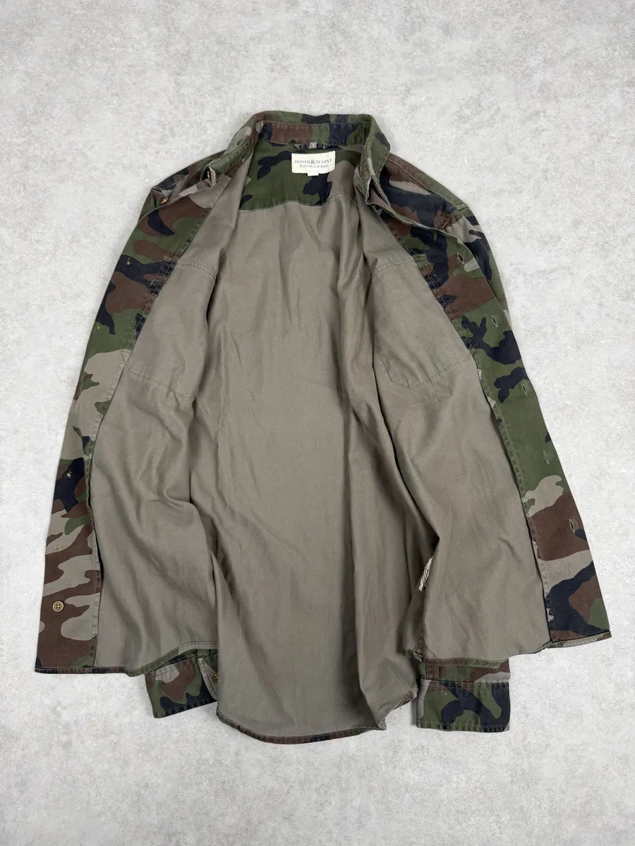 2000s Ralph Lauren Denim & Supply Camo Green Shirt ZiGYDmi 6