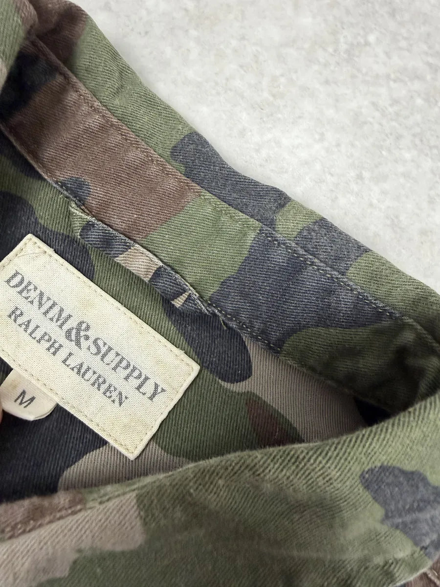 2000s Ralph Lauren Denim & Supply Camo Green Shirt ZiGYDmi 8