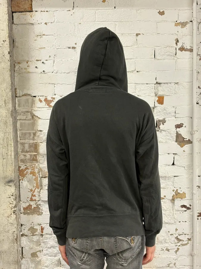 2000s Ralph Lauren Denim & Supply Destroyed USA Flag Khaki Hoodie ZmVtcGo 2