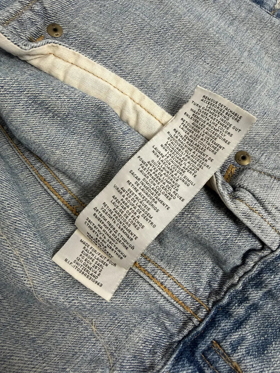 2000s Ralph Lauren Denim & Supply Pins Studded USA Flag Denim Jacket GhavbrN 8