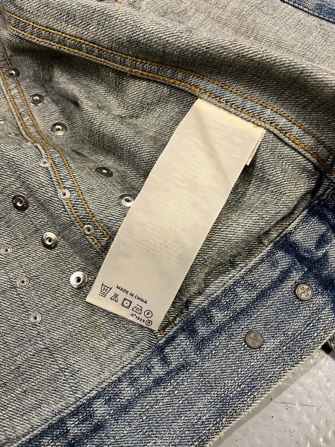 2000s Ralph Lauren Denim & Supply Pins Studded USA Flag Denim Jacket QvjqWcx 10