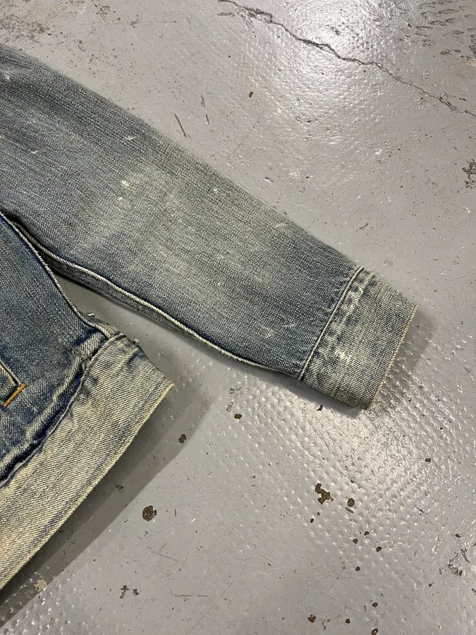 2000s Ralph Lauren Denim & Supply Pins Studded USA Flag Denim Jacket QvjqWcx 6