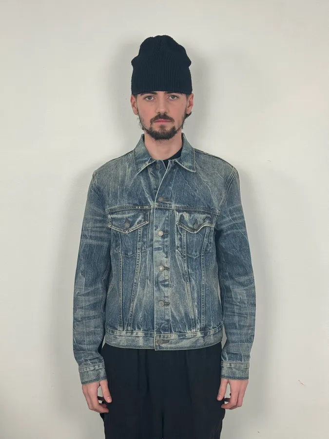 2000s Ralph Lauren Denim & Supply USA Flag Faded Blue Denim Jacket pPrqVHG 3