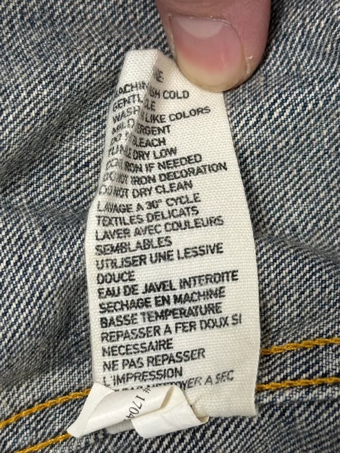 2000s Ralph Lauren Denim & Supply USA Flag Faded Blue Denim Jacket pPrqVHG 11