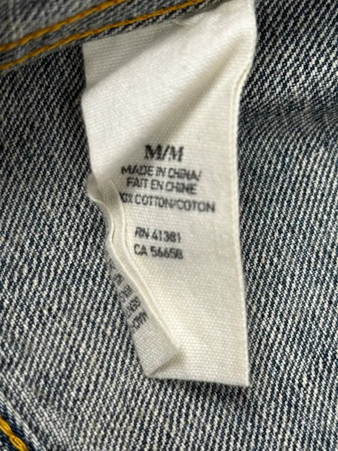 2000s Ralph Lauren Denim & Supply USA Flag Faded Blue Denim Jacket pPrqVHG 10