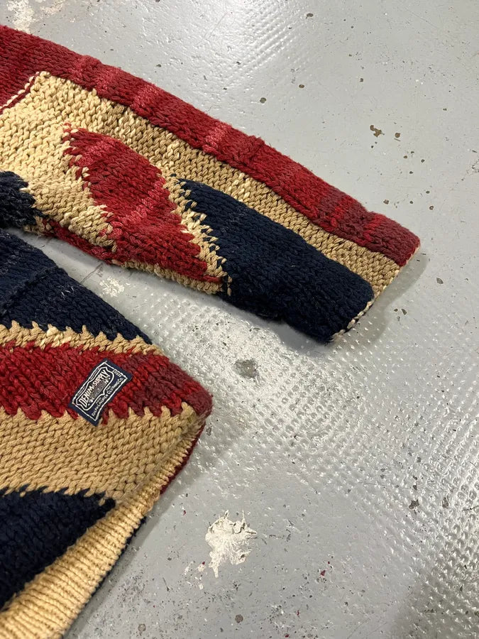 2000s Ralph Lauren Denim & Supply Wool UK Flag Buttoned Cardigan Sweater mklRnbz 5