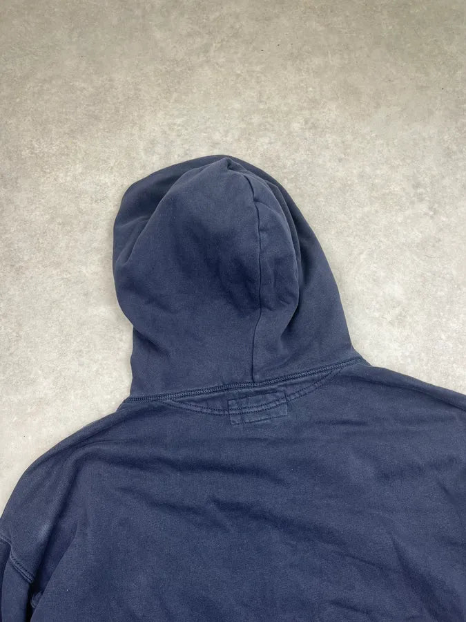 2010s Ralph Lauren Denim Supply Navy Cotton Distressed Flag Hoodie kzBdpCr 6