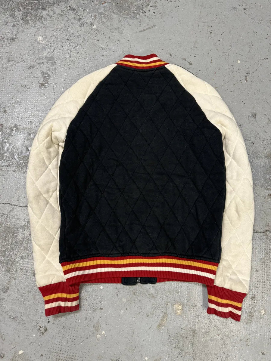 2000s Ralph Lauren Dragon Black & White Teddy Bomber Jacket tBjFhZP 1