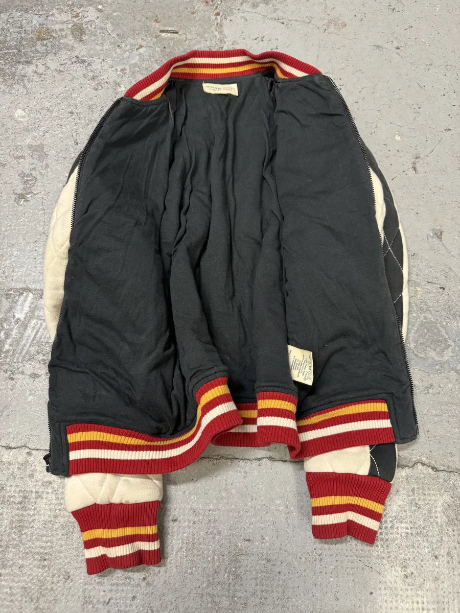 2000s Ralph Lauren Dragon Black & White Teddy Bomber Jacket tBjFhZP 2