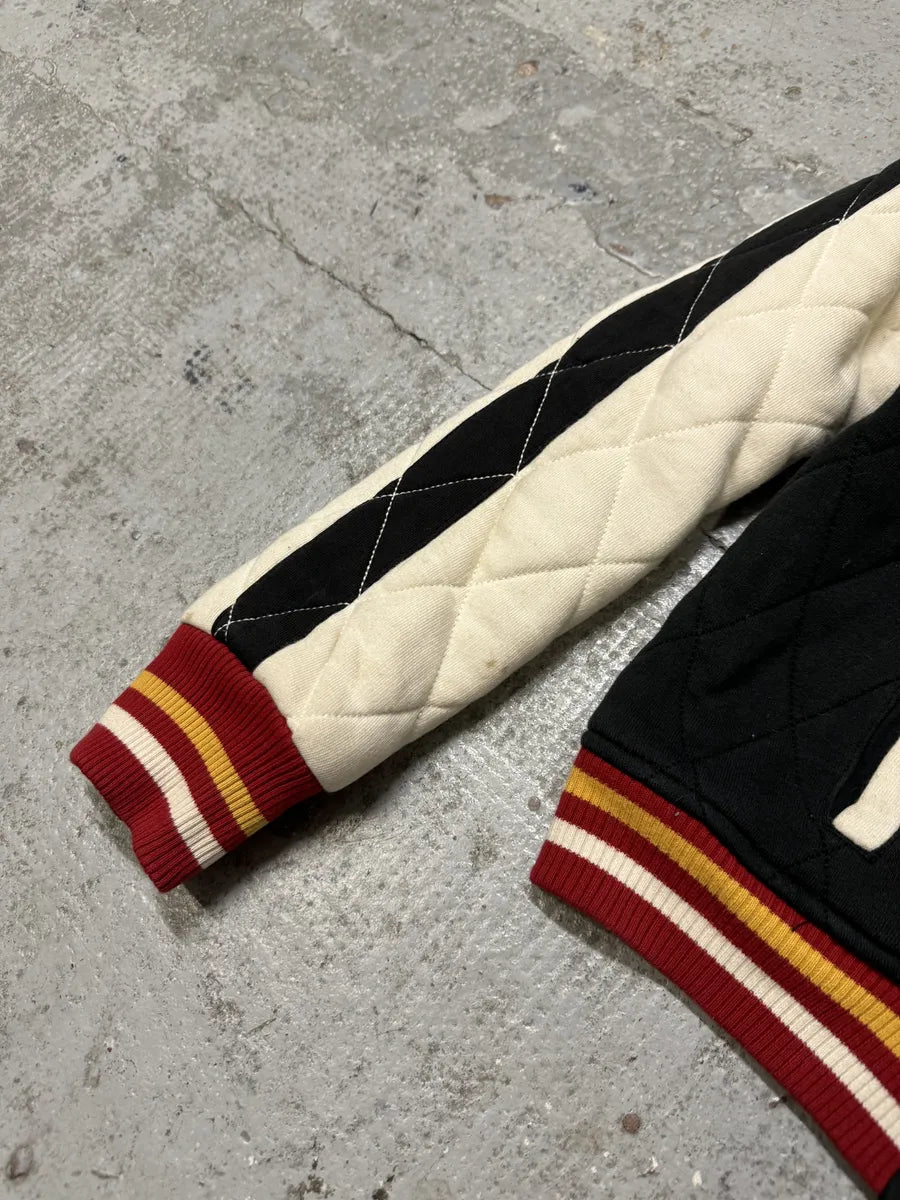 2000s Ralph Lauren Dragon Black & White Teddy Bomber Jacket tBjFhZP 5