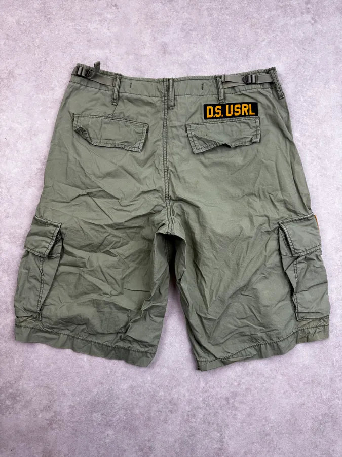 SS2011 Ralph Lauren Green Cargo USA Patch Shorts AKWRJPU 1