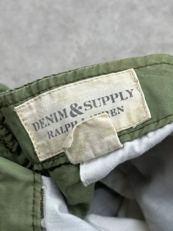 SS2011 Ralph Lauren Green Cargo USA Patch Shorts AKWRJPU 10