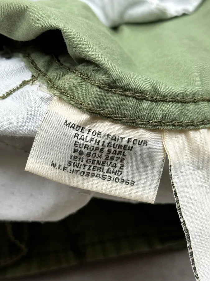 SS2011 Ralph Lauren Green Cargo USA Patch Shorts AKWRJPU 12