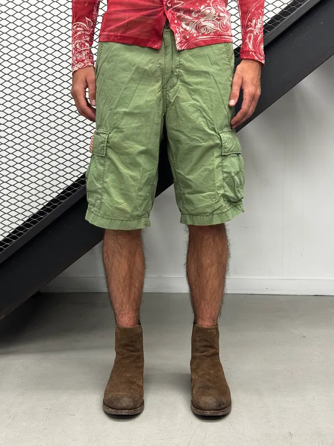 SS2011 Ralph Lauren Green Cargo USA Patch Shorts AKWRJPU 2