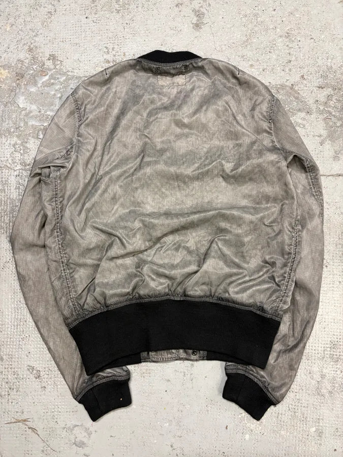AW2011 Ralph Lauren Grey Cargo Pocket Sample Bomber Jacket qzHlqIx 5