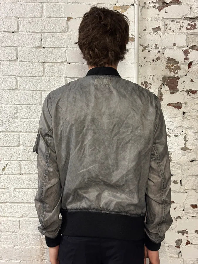 AW2011 Ralph Lauren Grey Cargo Pocket Sample Bomber Jacket qzHlqIx 2
