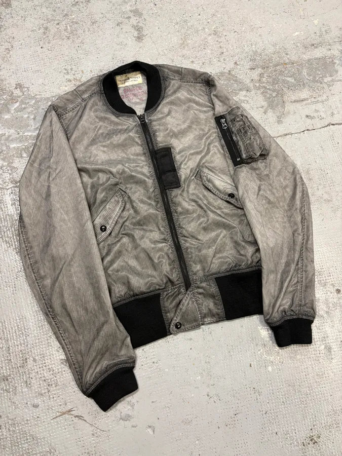 AW2011 Ralph Lauren Grey Cargo Pocket Sample Bomber Jacket qzHlqIx 3