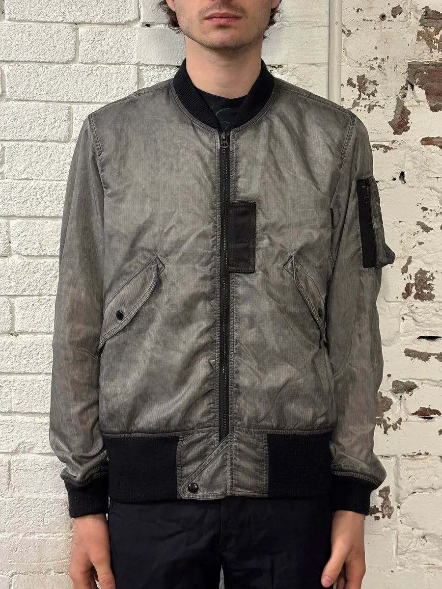AW2011 Ralph Lauren Grey Cargo Pocket Sample Bomber Jacket qzHlqIx 1