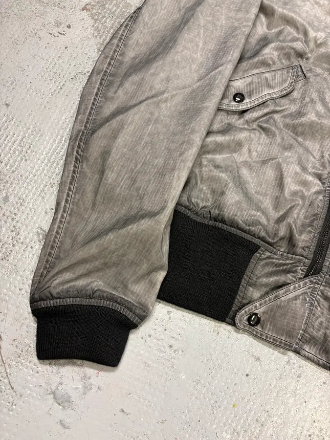 AW2011 Ralph Lauren Grey Cargo Pocket Sample Bomber Jacket qzHlqIx 7