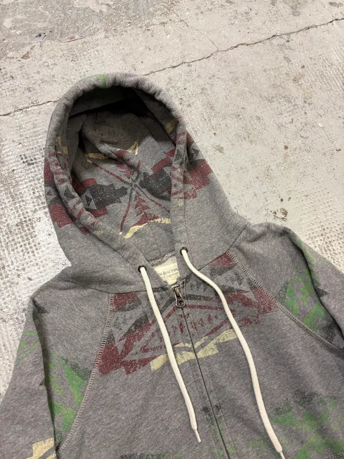 2010s Ralph Lauren Grey Native Zip-up Hoodie nmWNNQJ 4