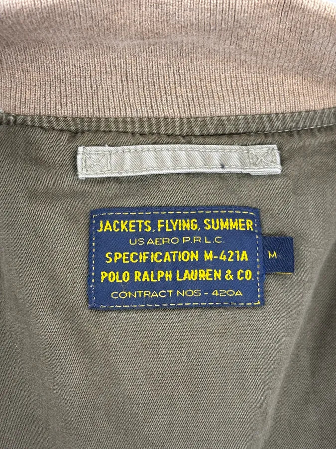 2000s Ralph Lauren Khaki Military Tiger Bomber Jacket EpyjmmP 10
