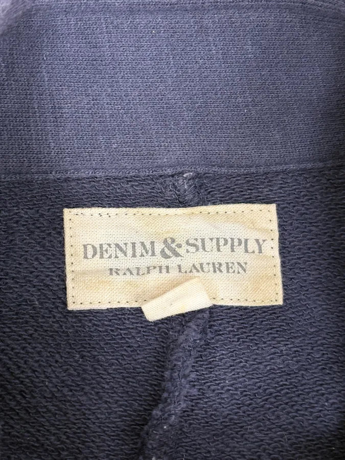2010s Ralph Lauren Navy & Black Velvet Officer Jacket tJcxhdG 8