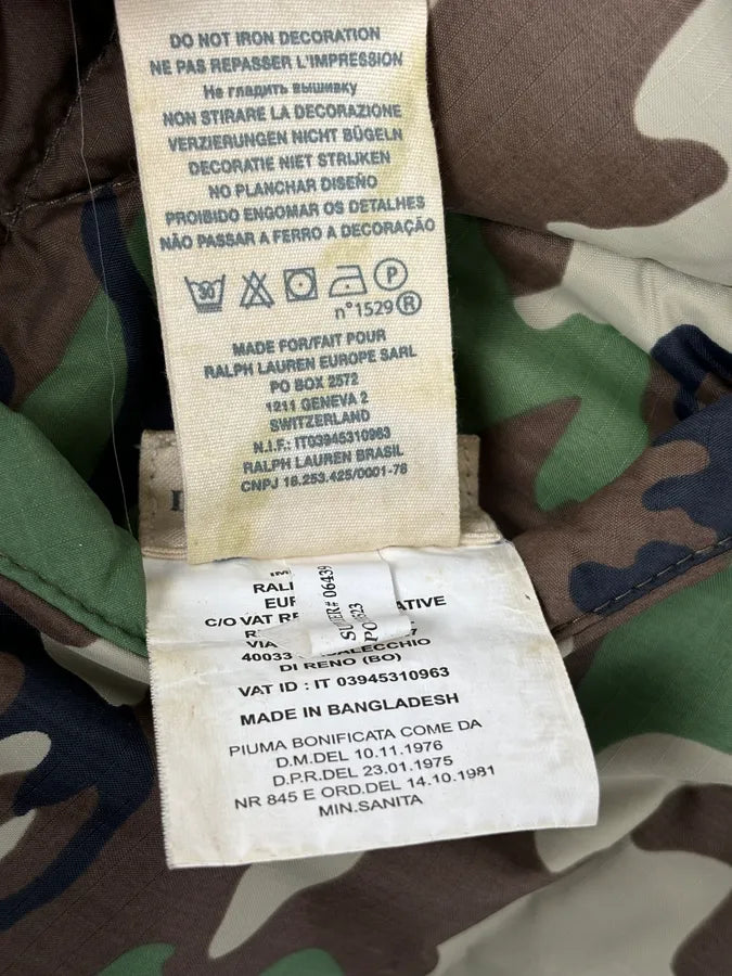 2000s Ralph Lauren Navy & Camo Reversible USA FLAG Puffer Vest rQrwTCg 13