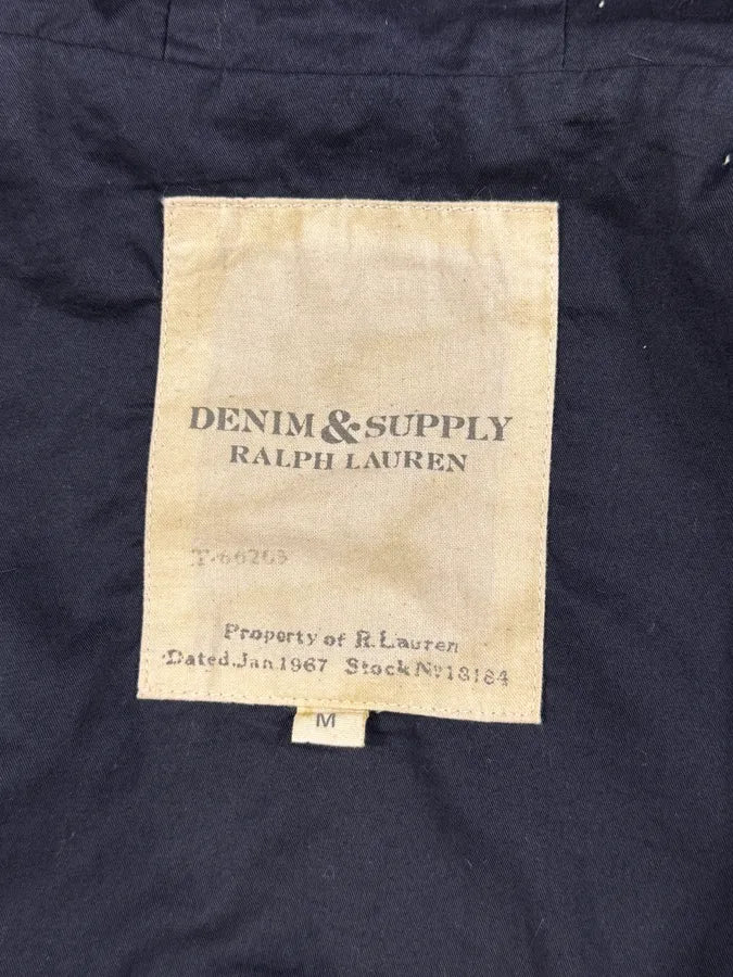 2000s Ralph Lauren Navy & Orange Hooded Parka Jacket XNARGAz 7