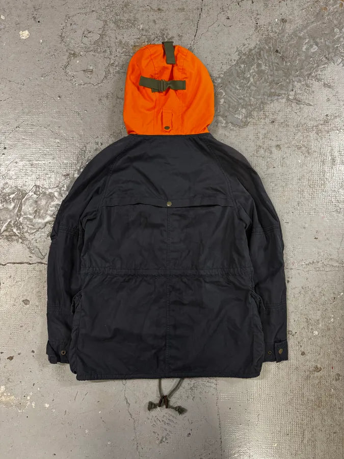 2000s Ralph Lauren Navy & Orange Hooded Parka Jacket XNARGAz 3