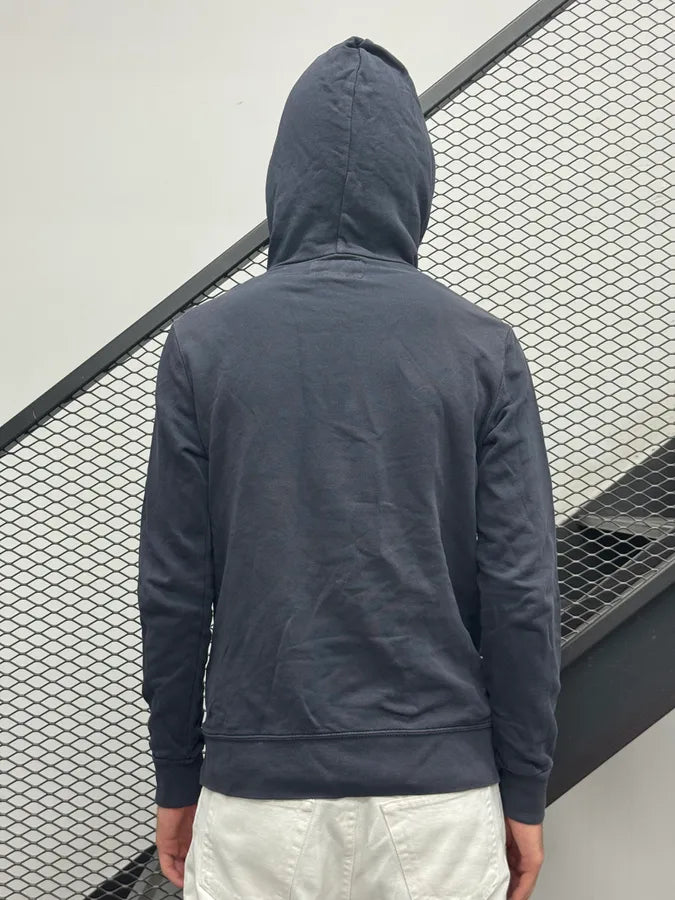 2000s Ralph Lauren Navy Cotton Distressed Flag Hoodie XfffekP 1