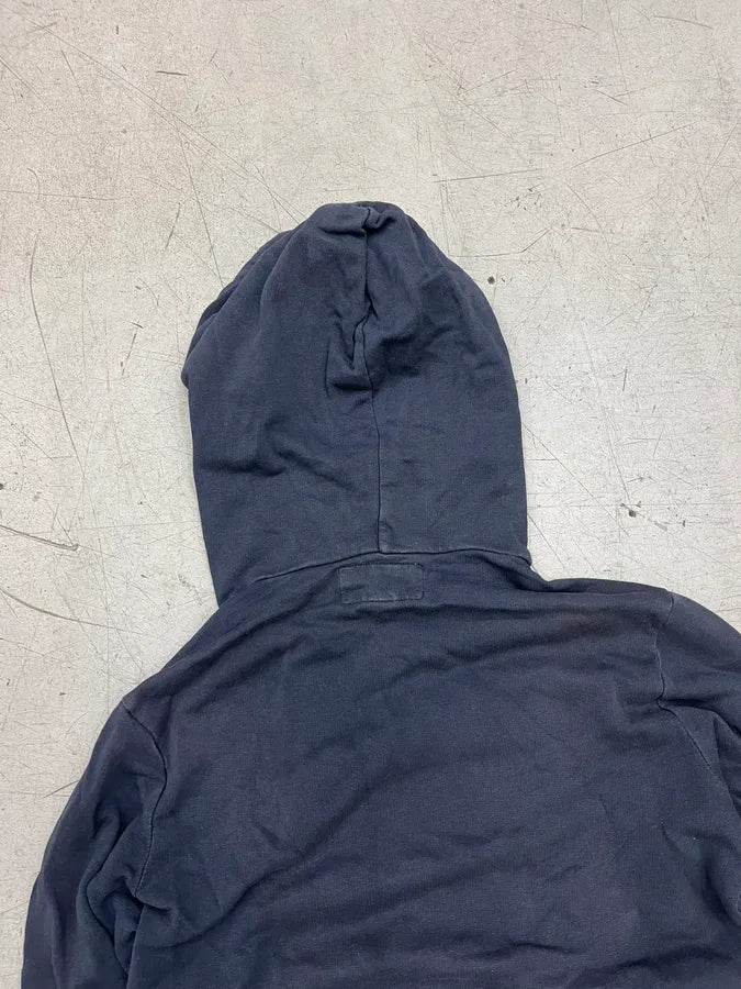 2000s Ralph Lauren Navy Cotton Distressed Flag Hoodie XfffekP 6