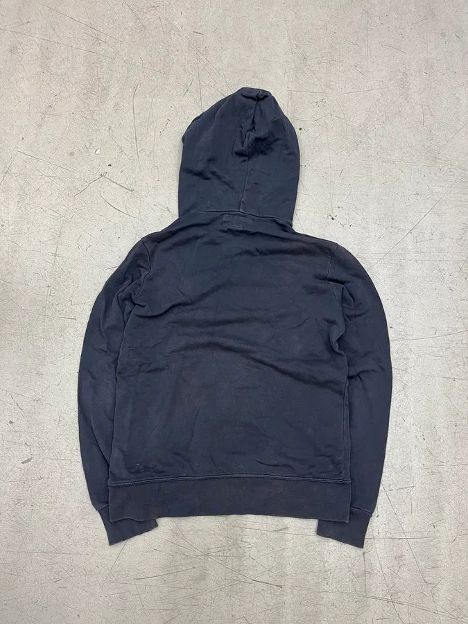 2000s Ralph Lauren Navy Cotton Distressed Flag Hoodie XfffekP 5
