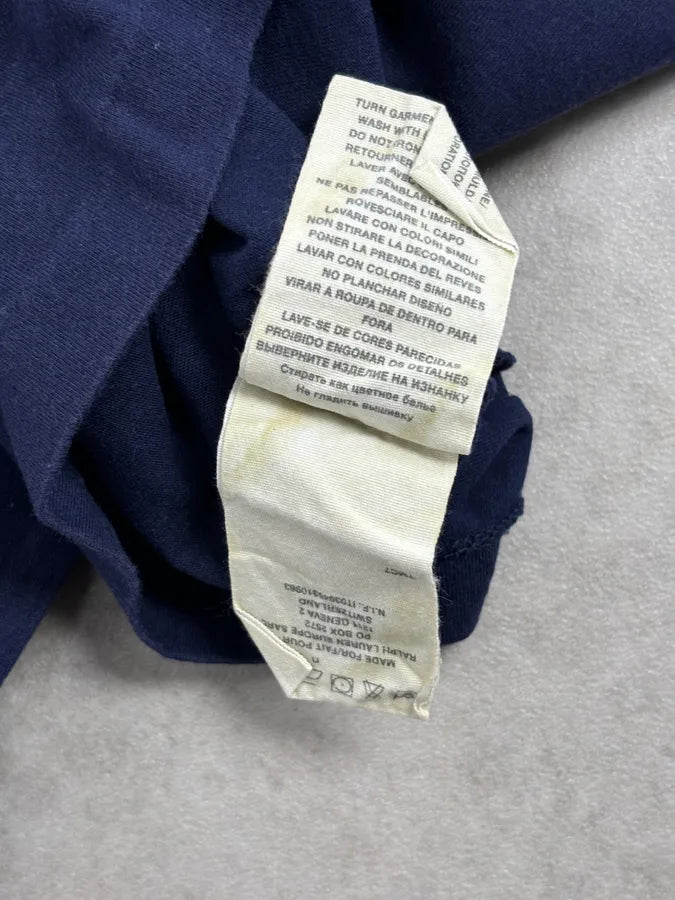 2000s Ralph Lauren Navy USA Flag Graphic T-Shirt  bUxWbxf 9