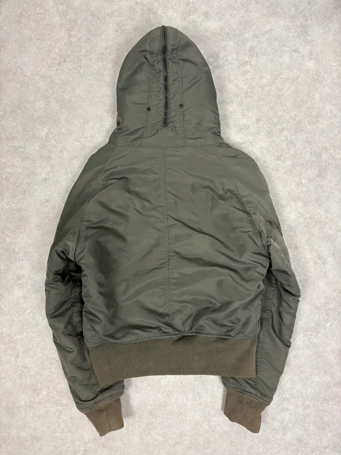 2010s Ralph Lauren Aviator Olive Military Hooded Bomber Jacket dnXwTgv 6