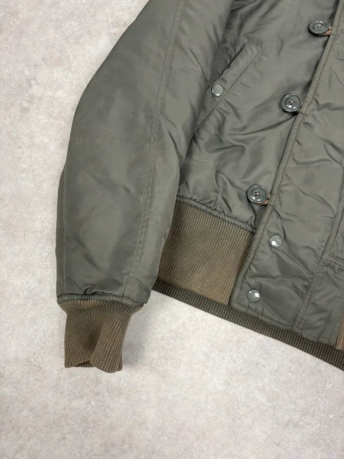 2010s Ralph Lauren Aviator Olive Military Hooded Bomber Jacket dnXwTgv 8