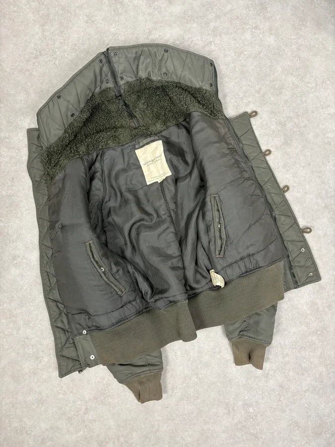 2010s Ralph Lauren Aviator Olive Military Hooded Bomber Jacket dnXwTgv 7