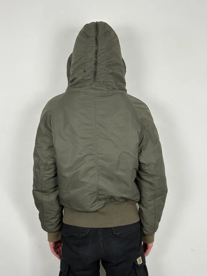 2010s Ralph Lauren Aviator Olive Military Hooded Bomber Jacket dnXwTgv 3