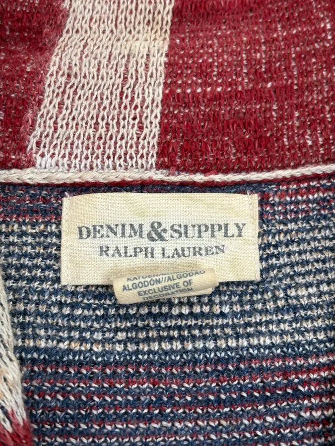 2000s Ralph Lauren Supply USA Flag Cardigan Gilet jkKmKaN 9