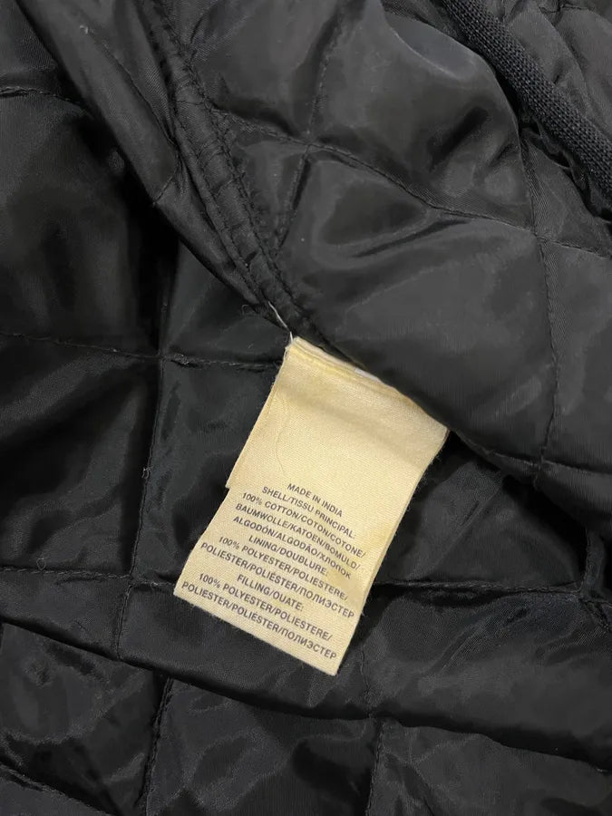 2000s Ralph Lauren Tartan Black & Red Quilted Bomber Jacket bUZlEpF 8