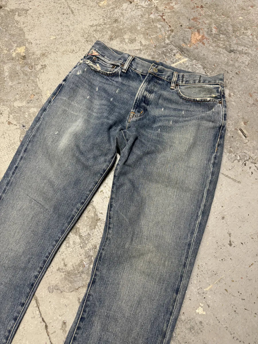 2000s Ralph Lauren USA Denim & Supply Blue Faded Jeans punAkgs 2