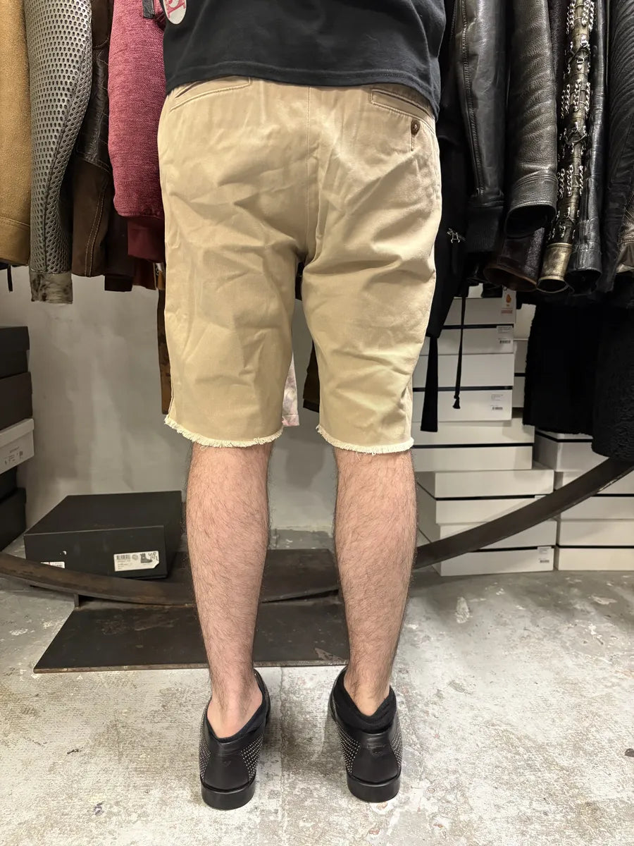 2000s Ralph Lauren USA Distressed Flag Beige Shorts CmqSfhW 3