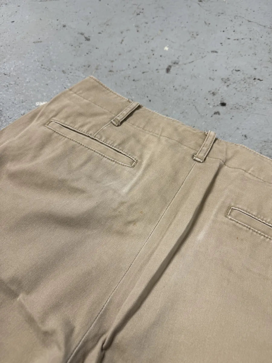 2000s Ralph Lauren USA Distressed Flag Beige Shorts CmqSfhW 9