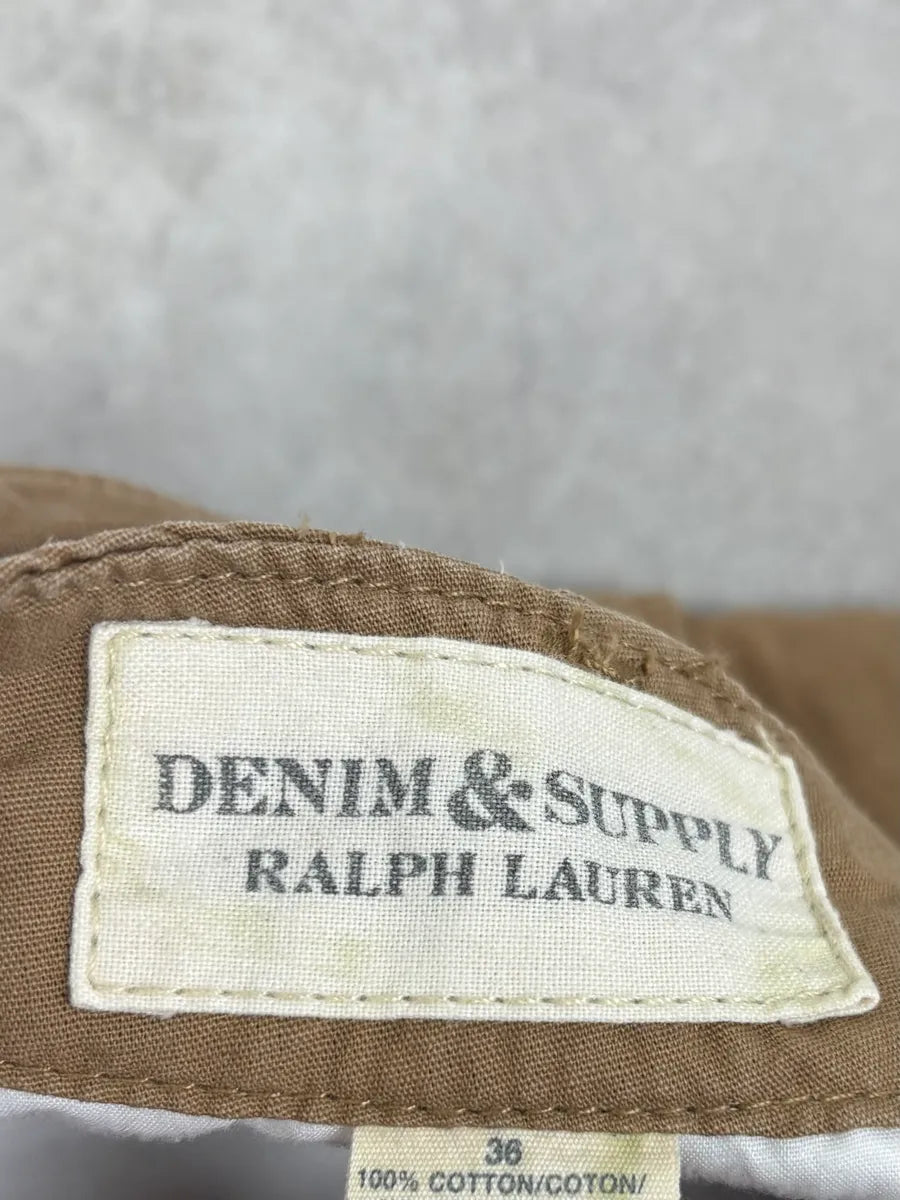 2000s Ralph Lauren USA Distressed Flag Beige Shorts jCFsUFT 11