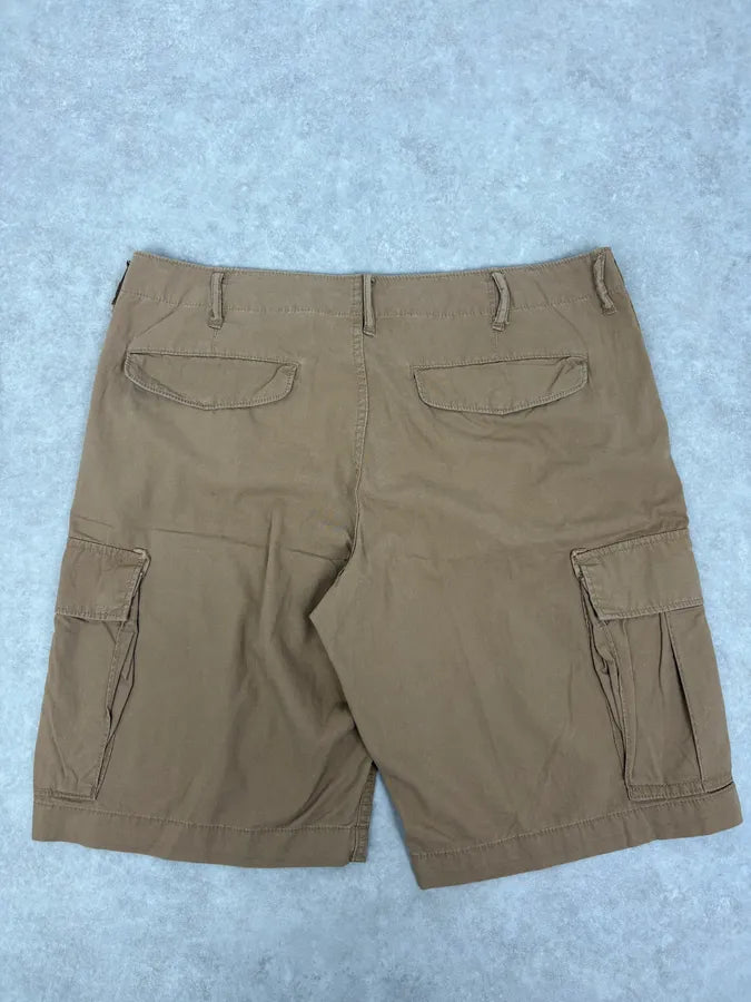 2000s Ralph Lauren USA Distressed Flag Beige Shorts jCFsUFT 9